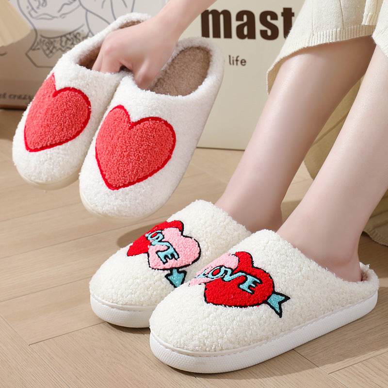 Ultra-Soft Plush Love Slippers